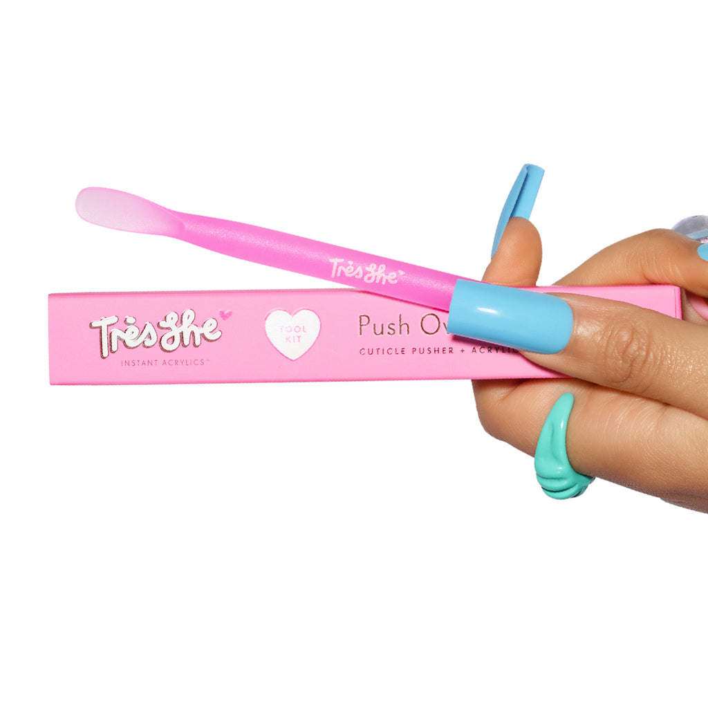 Tres She cuticle pusher and instant acrylic press on nail remover